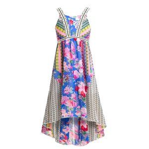 NEW Truly Me Hi Lo Chiffon Girls Tween Maxi Dress 8 12 Vacation Cruise